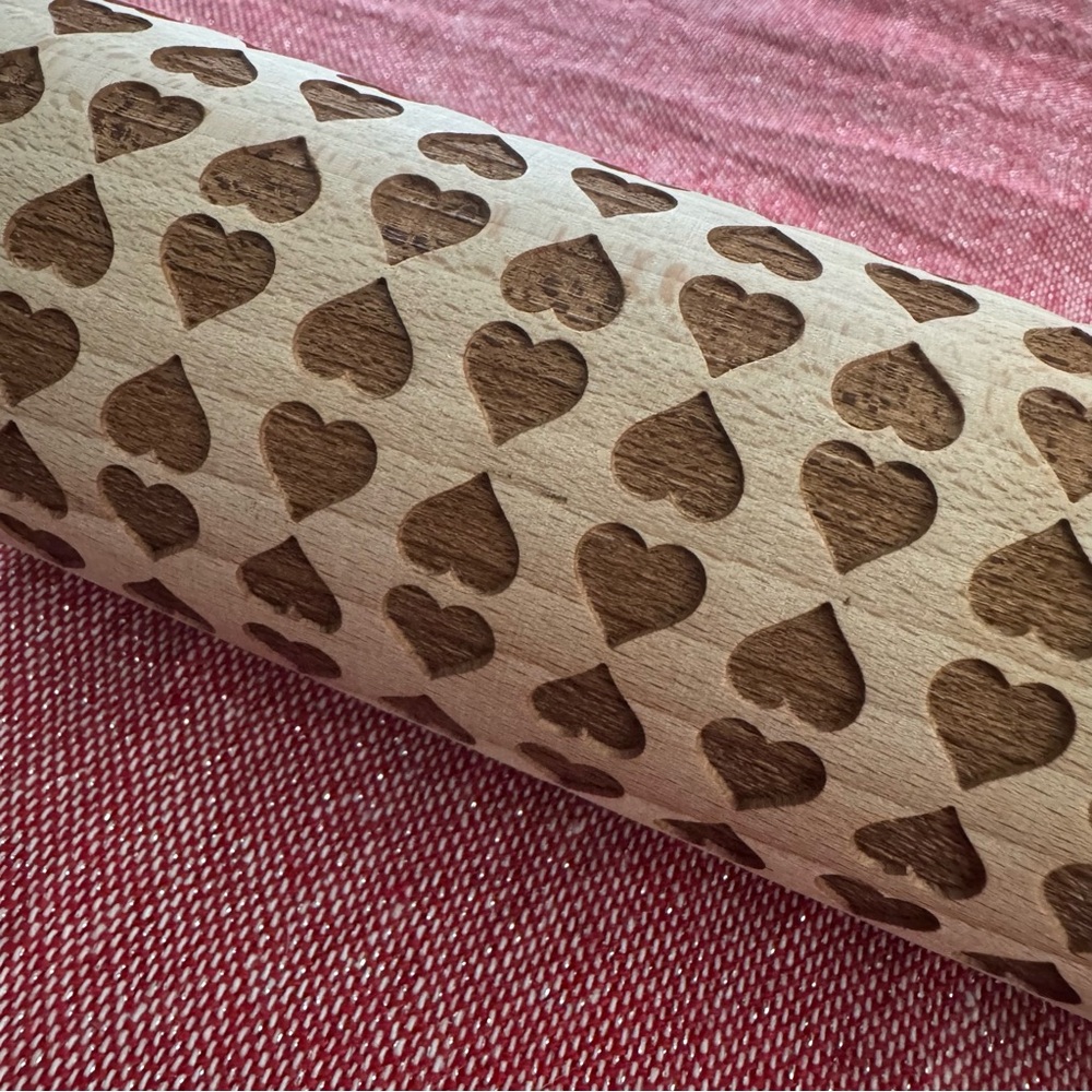 Heart Pattern Rolling Pin - Picture 3 of 3